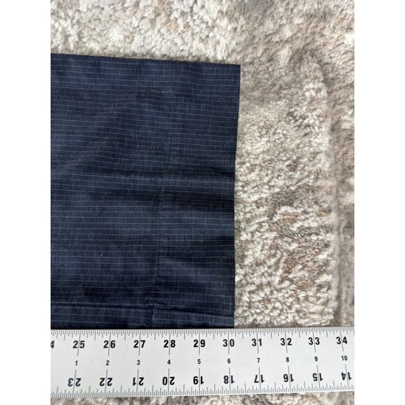 J Jill Plus Size 18 Linen Stretch Flat Front Pin Stripe Straight Leg Pants Navy - Picture 5 of 11